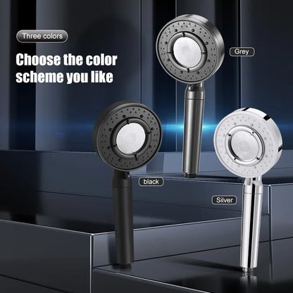 DecorBites™ Large Panel Adjustable High Pressure Shower Head for Eco-Friendly Rainfall Experience