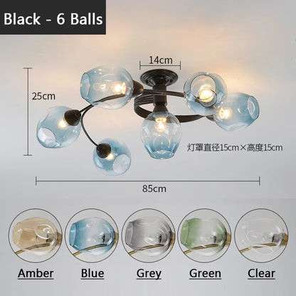 Lámparas colgantes LED con forma de bola de cristal DecorBites™ para habitaciones