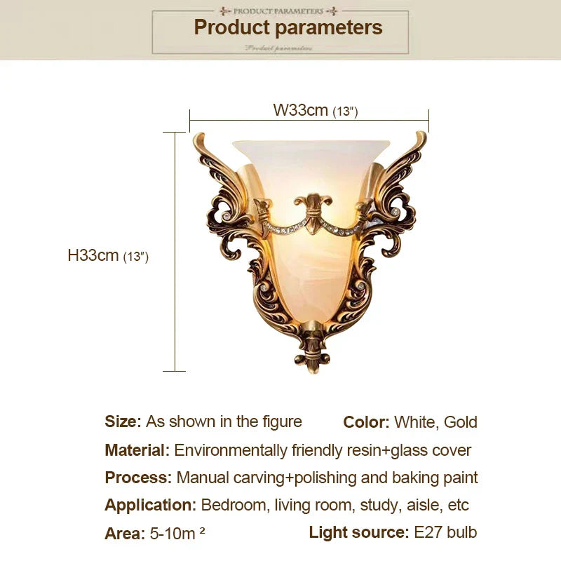 DecorBites™ Glass Sconce Light for Modern Interior LED Wall Lamp