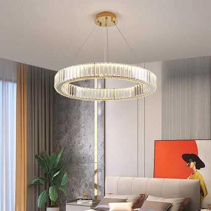 DecorBites™ Crystal Chandelier: Modern Home & Dining Room Pendant Lighting