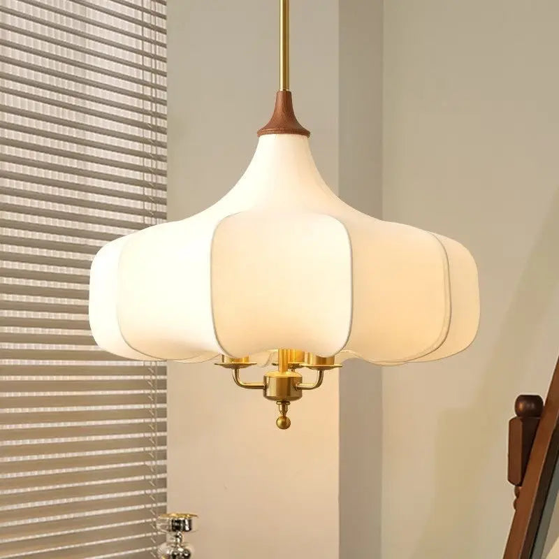 DecorBites™ Gold Lustre Retro Medieval Fabric Pendant Lights for Home Decor