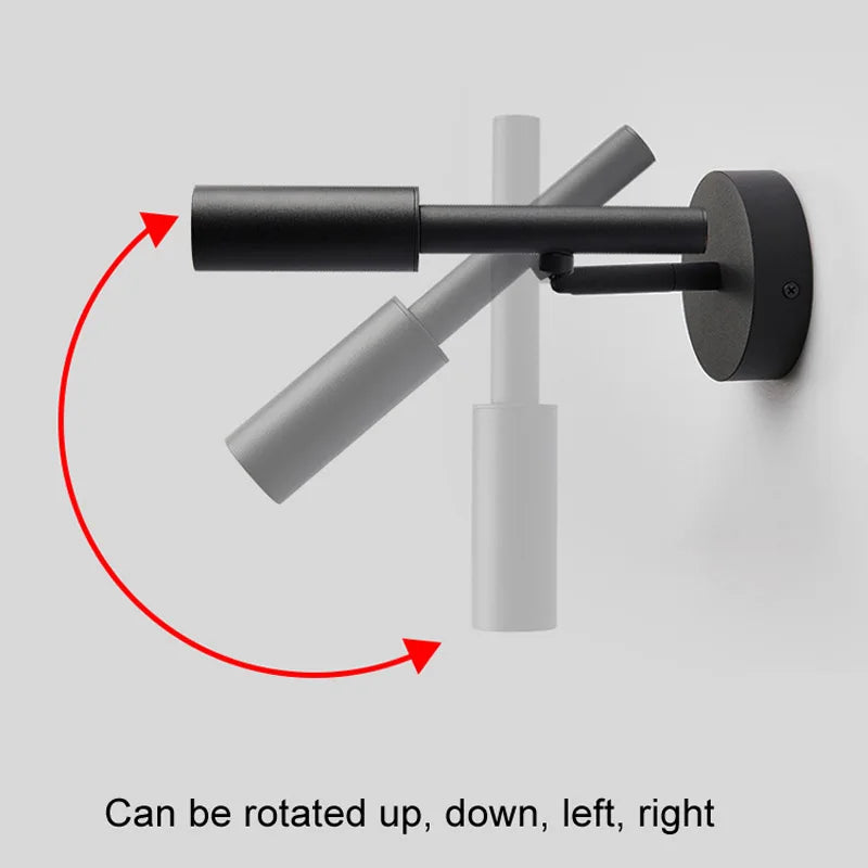 DecorBites™ LED Rotatable Wall Lamp 3W Spotlight Bedroom Sconce Light Fixture