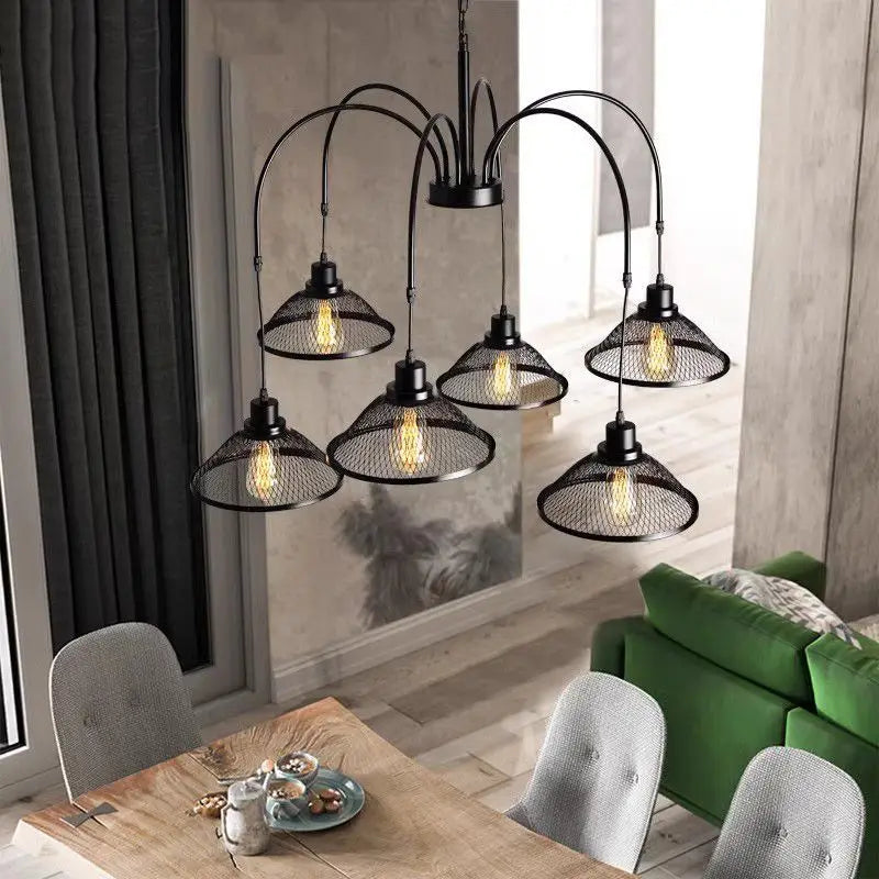 DecorBites™ Industrial Pendant Lamp for Living Room Dining Bar Cafe Loft Retro Chandelier