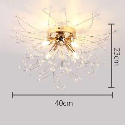 DecorBites™ Dandelion Crystal LED Ceiling Light for Home Indoor Living Dining Room