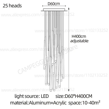 DecorBites™ Crystal LED Chandelier for Stylish Home Lighting & Elegant Decor