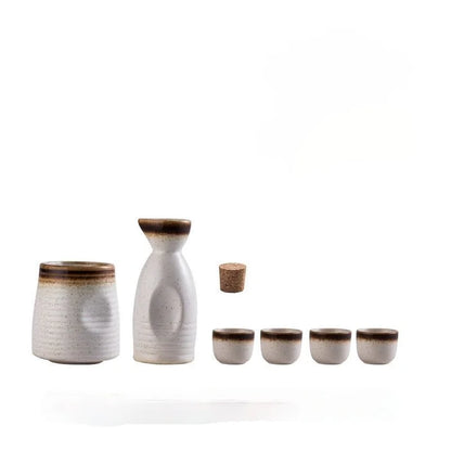 DecorBites™ Ceramic Wine Sake Set with Heater and Dispenser