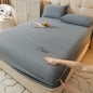 Decobites Cozy Velvet Fitted Sheet: Thick Warm Bed Cover for Bedroom Living Room