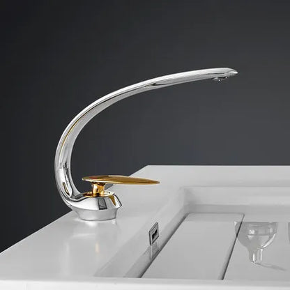 DecorBites™ Basin Faucet: Rose Gold/Black/Gold Bathroom Sink Mixer Tap made of Brass