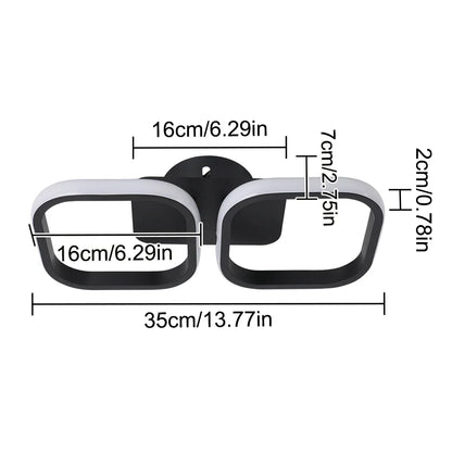 مصباح سقف LED أكريليك من DecorBites™: ثريا نورديك عصرية لغرفة المعيشة وغرفة الطعام والممر