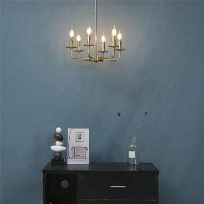 DecorBites™ Iron Art Chandelier Lights for Dining Living Room Kitchen - E14 Candle Fixtures