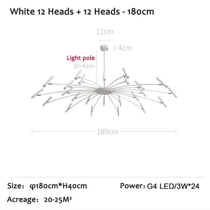 Lámpara de techo LED DecorBites™ de estilo nórdico para salón, comedor o dormitorio