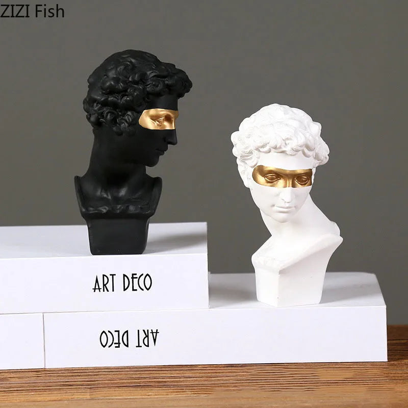 Gold Resin David Sculpture