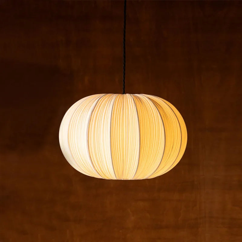 DecorBites™ Japanese Wabi-Sabi Pleated Fabric Pendant Lights for Dining Room & Bedroom