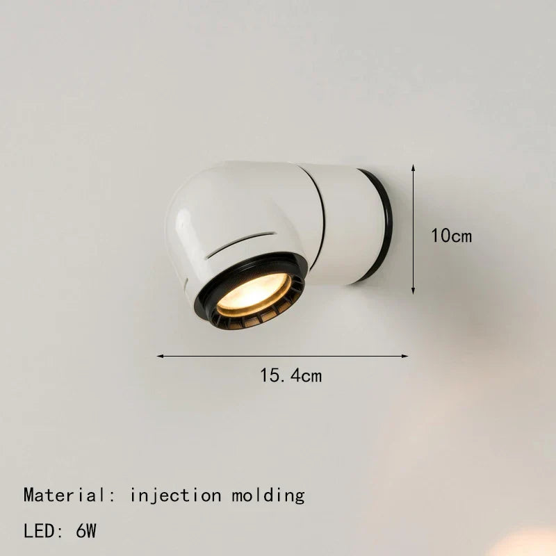 DecorBites™ LED Wall Light White Red PVC 4000K Modern Sconce for Bedroom Living Room