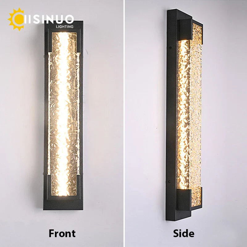 DecorBites™ Dimmable LED Stainless Steel Outdoor Wall Sconce for Villa Garage Garden Courtyard