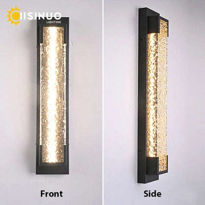 DecorBites™ Dimmable LED Stainless Steel Outdoor Wall Sconce for Villa Garage Garden Courtyard
