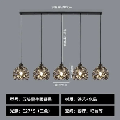 DecorBites™ Crystal Dining Pendant Lamp - Modern Nordic Minimalist Design