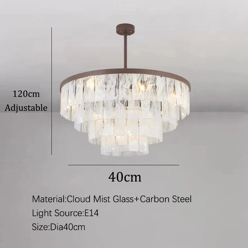 DecorBites™ Cloud Glass LED Pendant Light - Dimmable Designer Home Decoration
