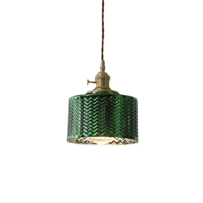 DecorBites™ Green Glass LED Pendant Lights for Indoor Lighting in Home, Living Room, Bar & Coffee