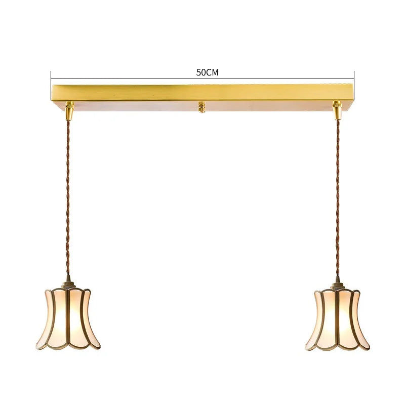 DecorBites™ Glass Copper LED Pendant Lights: Modern Nordic Lighting for Home, Dining, & Restaurant