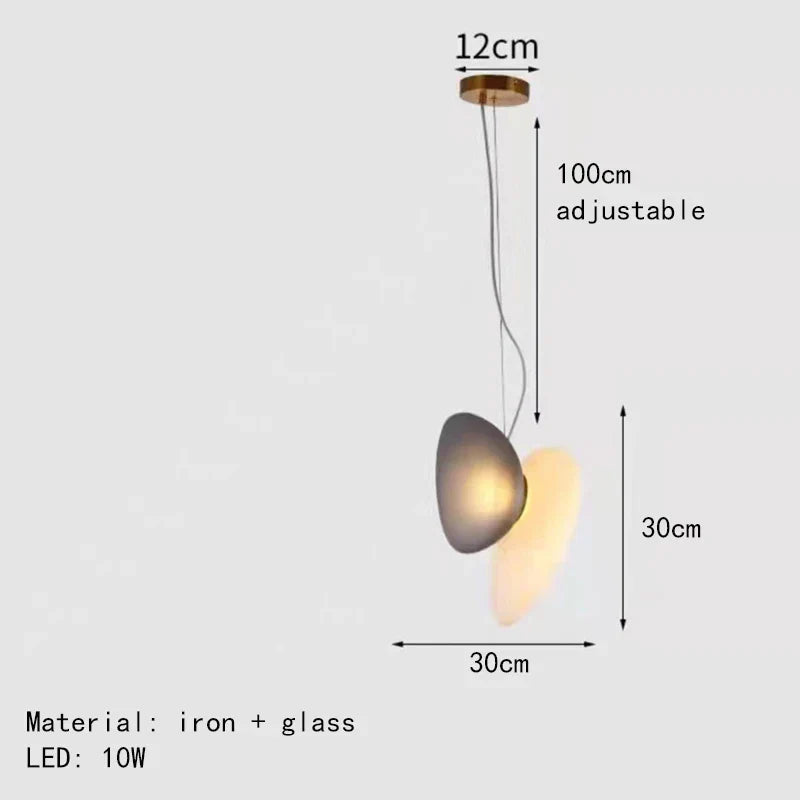 Lámparas colgantes de cristal DecorBites™ para interiores, ideales para comedor, cocina o bar.