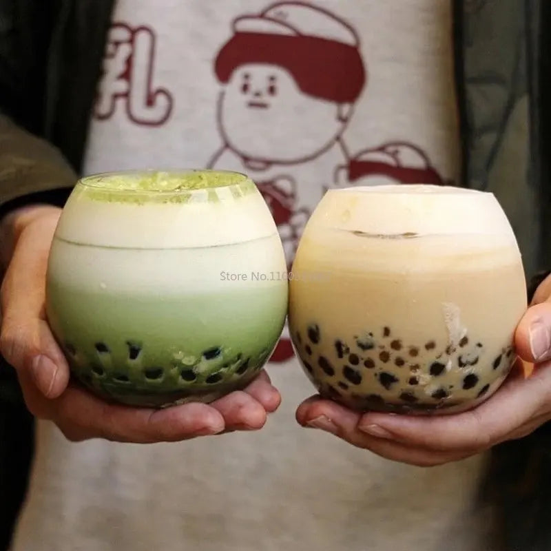 Taza de café de vidrio transparente DecorBites™ de 400 ml para cócteles de fiesta en el bar de casa