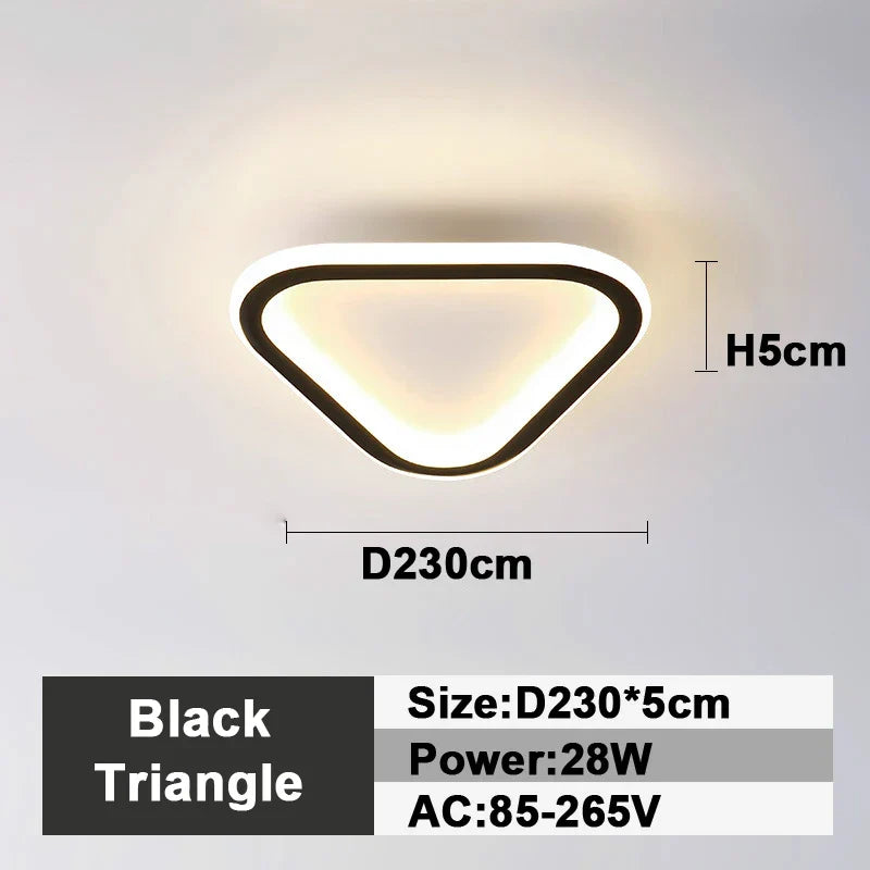 Lámpara de techo LED DecorBites™: Iluminación interior cuadrada y redonda, para dormitorio, recibidor, luz blanca neutra/fría/cálida