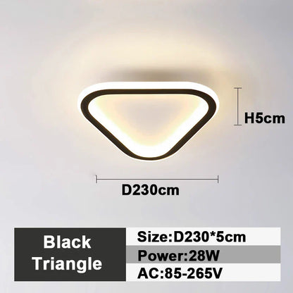 Lámpara de techo LED DecorBites™: Iluminación interior cuadrada y redonda, para dormitorio, recibidor, luz blanca neutra/fría/cálida