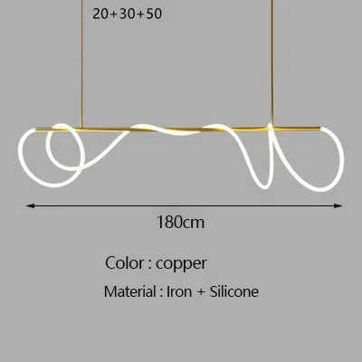 Decorbites™ Gold Schwarz LED Kronleuchter Modern Minimalistischer Pendel für Heimdekoration Beleuchtung