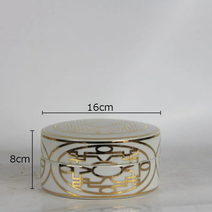 DecorBites™ Gold Geometric Storage Jar Set