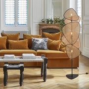 Decorbites™ Blattgitter Handgefertigte Rattan-Screen-Hängelampe für modernes Wohnzimmer und Schlafzimmer