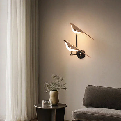 DecorBites™ Bird Wall Light Night Modern Fixture Iron Lamp Living Room LED