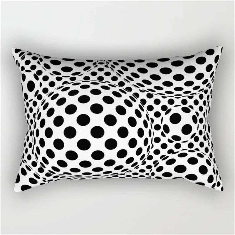 طقم غطاء وسادة للخصر بتصميم هندسي مموج من DecorBites™