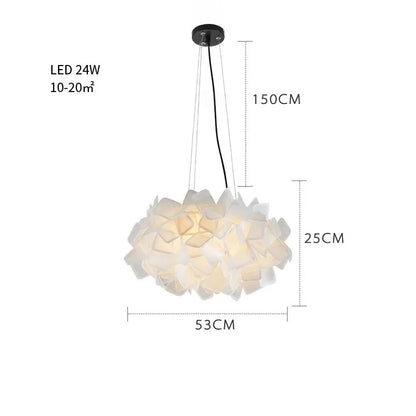 DecorBites™ Clizia LED Chandelier - New Design Acrylic Suspended Bedroom Cafe Lights