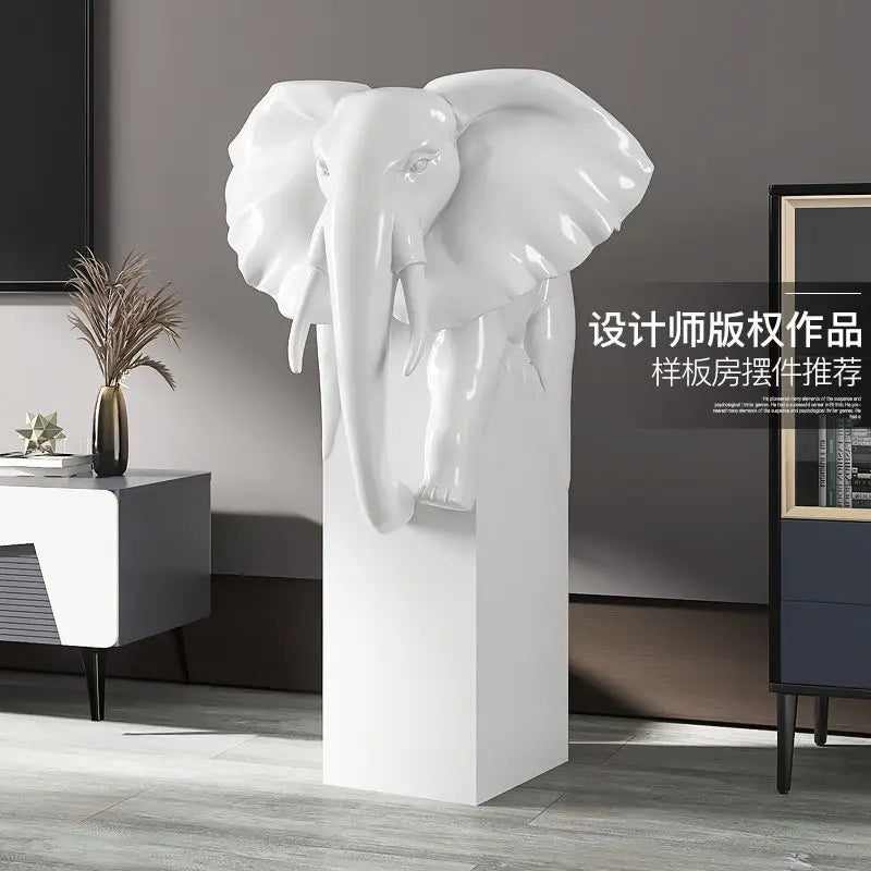 DecorBites™ Elephant Ornaments: Light Luxury Living Room Decor for Home & Office