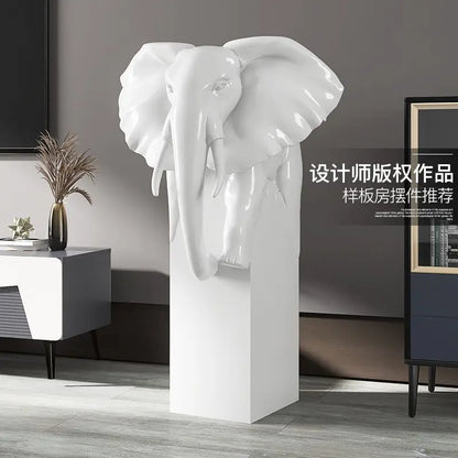 DecorBites™ Elephant Ornaments: Light Luxury Living Room Decor for Home & Office