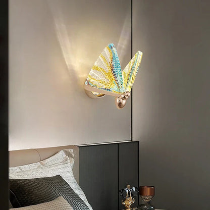Lámpara de pared LED con forma de mariposa DecorBites™: Iluminación moderna nórdica para interiores, ideal para sala de estar, escaleras y dormitorio.