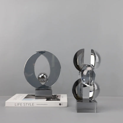 ديكوربايتس™ - تمثال كريستال هندسي للديكور المنزلي