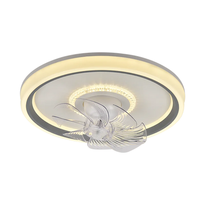 DecorBites™ 6-Speed LED Ceiling Fan Light for Living Room - 360° Rotation