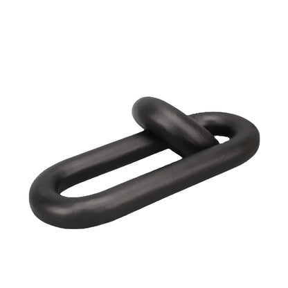 Adorno de resina geométrica negra DecorBites™ Anillo decorativo Figura para el hogar