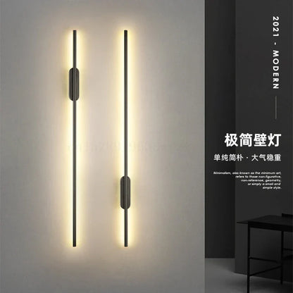 Aplique de pared LED lineal DecorBites™, moderno y minimalista, con luz ascendente y descendente, ideal para baño, mesilla de noche y espejo.