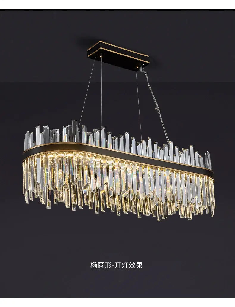 DecorBites™ Crystal Pendant Chandelier for Home Decor