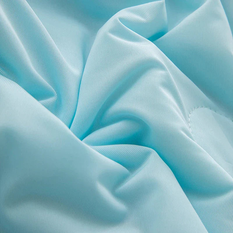 Decobites Premium Ice Cream Summer Quilt: High-End Cool Fiber, Soft & Breathable Quilted Blanket