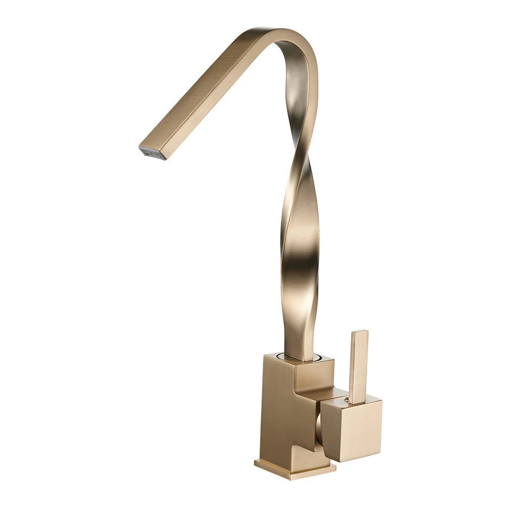 Gold Basin Mixer Faucet