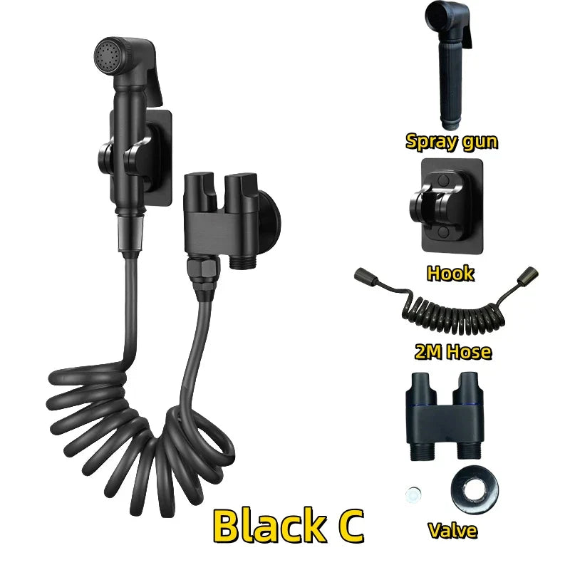 Conjunto de Pulverizador de Bide de Alta Presión Decorbites™ - Accesorios de Ducha Higiénica para Baño y WC