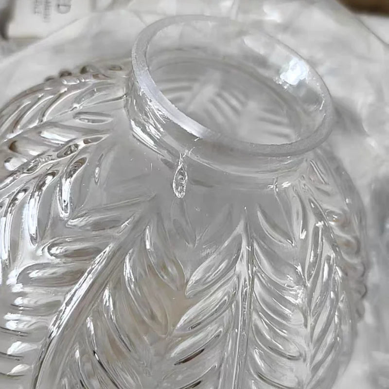 Lámpara colgante LED de cristal Glabe DecorBites™, diseño nórdico moderno para dormitorio, cocina o pasillo.