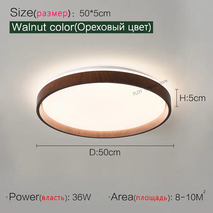 DecorBites™ LED Ceiling Lamp: Simple Modern Round Study Bedroom Balcony Light