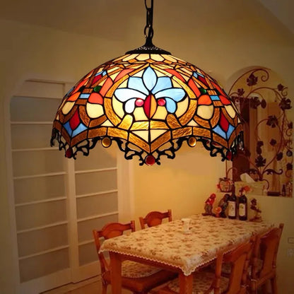 Decorbites™ Bunte Glas-Lüster: Retro Tiffany-Stil Lampe für kreative Heimdekoration