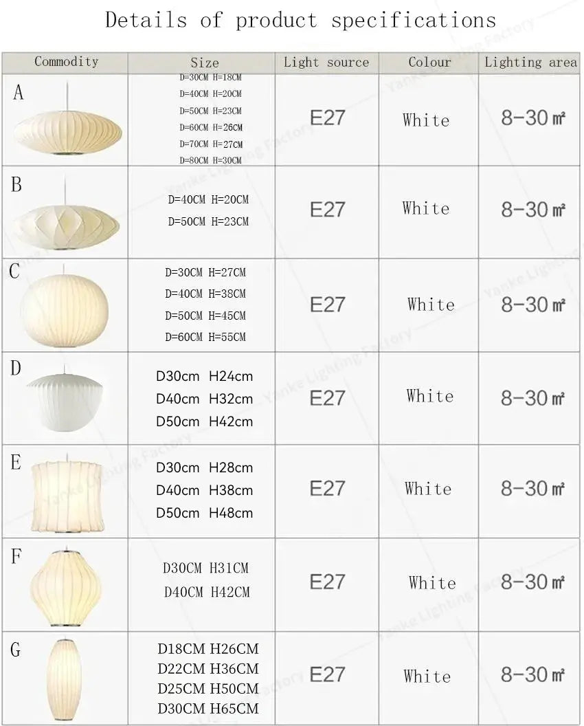 DecorBites™ Silk LED Pendant Lamp - Modern Designer Lighting
