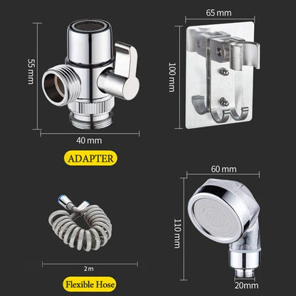 DecorBites™ Hair Salon Shampoo Adapter Shower Head | High Pressure Water Saving Anion Filter